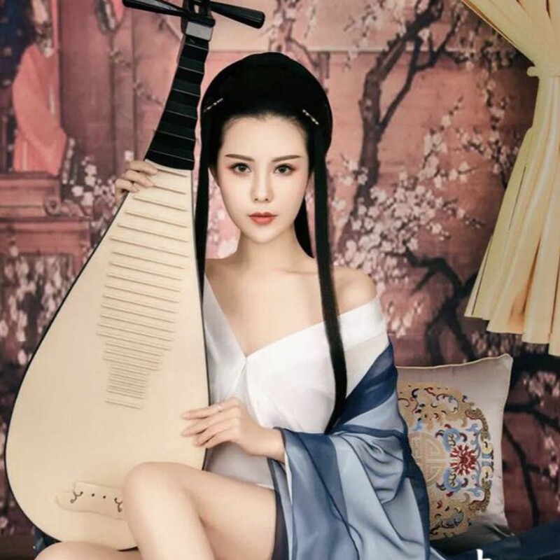 影楼拍照儿童摄影道具古装拍摄玩具演出乐器表演成人塑料琵琶大号