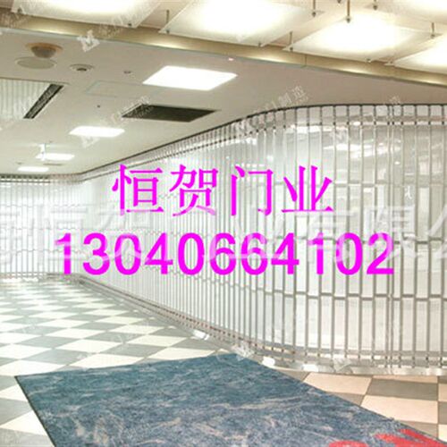 侧向防盗水晶卷帘门