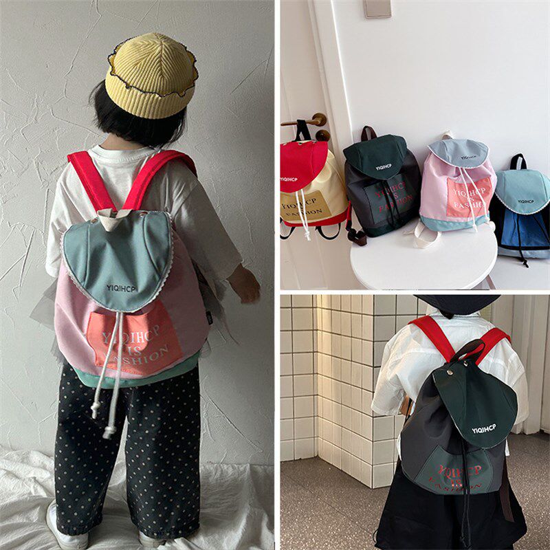 儿童幼儿园书包女孩轻便外出撞色男女童双肩包宝宝韩版外出小背包