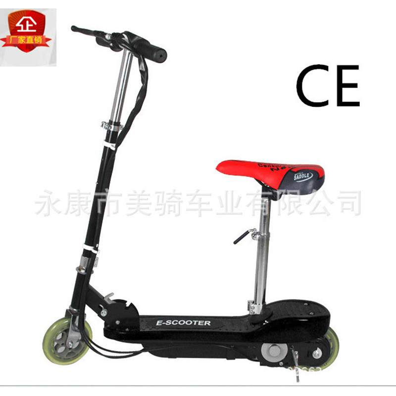 新款电动小冲浪折叠儿童电动滑板车迷你代步车折叠式出口