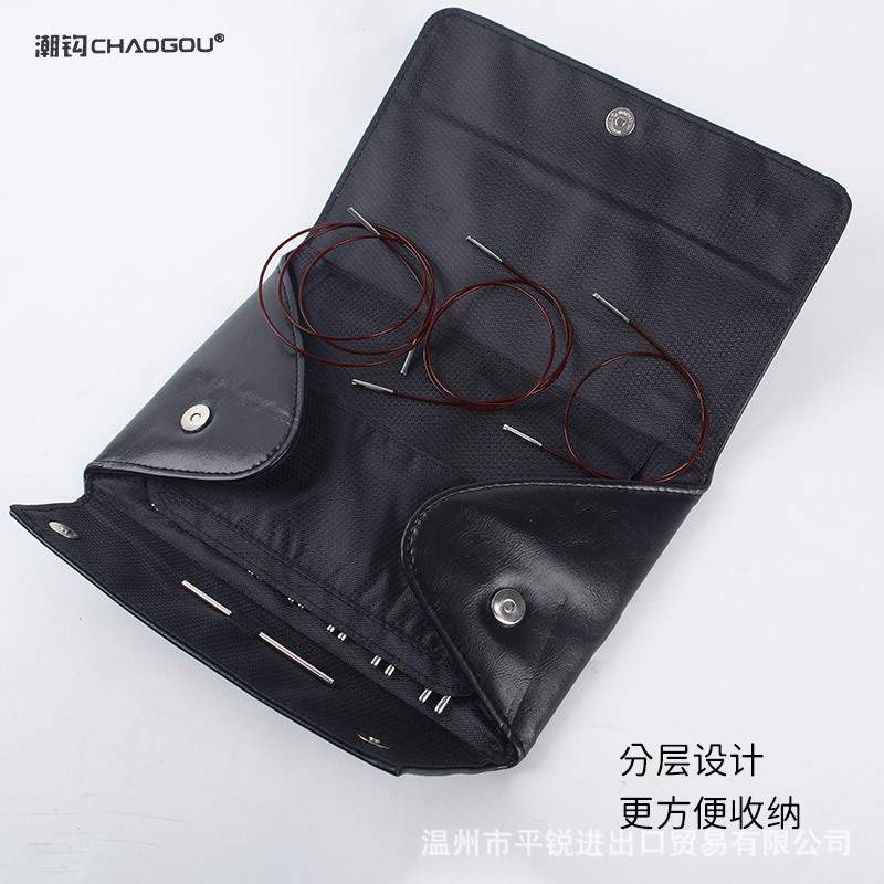 潮钩立方针可换头环形针一套8付3.5-8.0mm 金属环形针套装