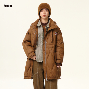 中长款 白目自羽绒服女冬新品 白鸭绒轻奢高端加厚外套 商场同款