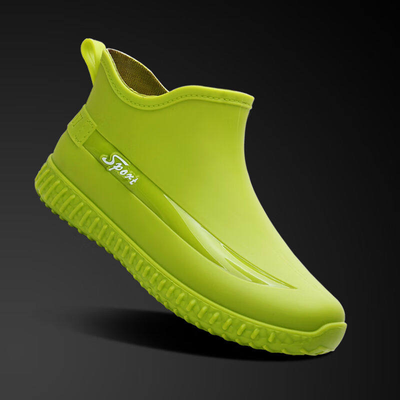 凊知柠雨鞋短筒男款防滑耐磨赶海钓鱼水鞋新款男士加绒胶鞋防水雨