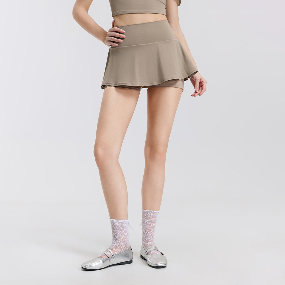 树汐新品少女网球短裙高腰防走光