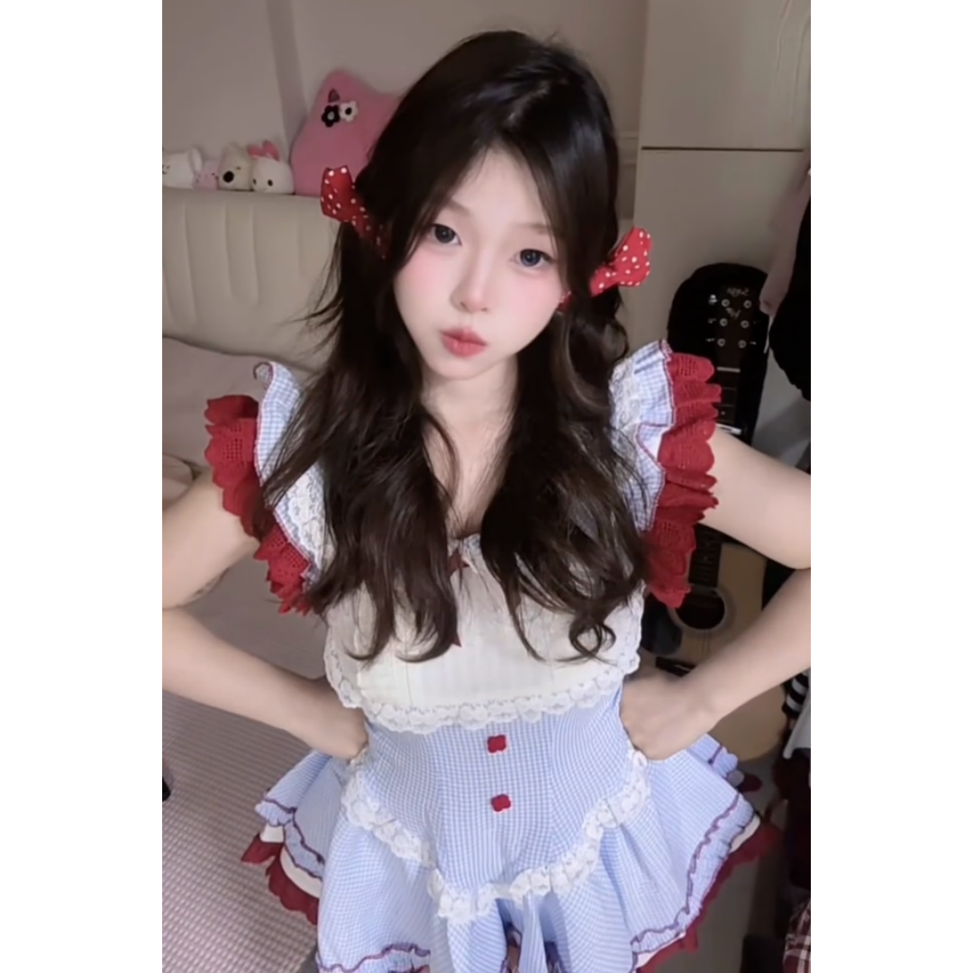 绝美少女公主蛋糕裙收腰蓬蓬裙子