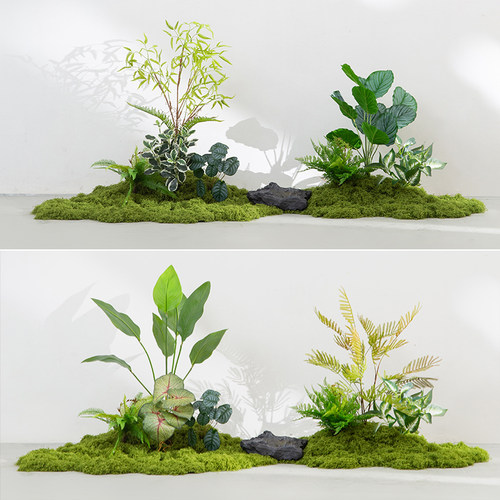仿真绿植造景组合苔藓布置微景观