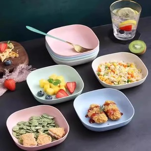 吐骨碟水果蝶家用餐桌吐骨头盘碟垃圾盘塑料骨碟零食盘底座收纳