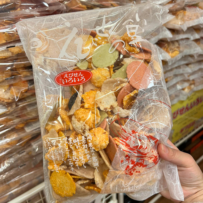 【现货】日本进口名古屋特产虾片仙贝故里全家福什锦综合海鲜280g