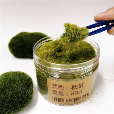 DIY沙盘模型草粉仿真青苔苔藓假山造景植物墙铺装饰假草坪地形粉