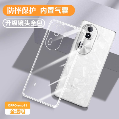 适用OPPOReno11硅胶软壳时尚透明
