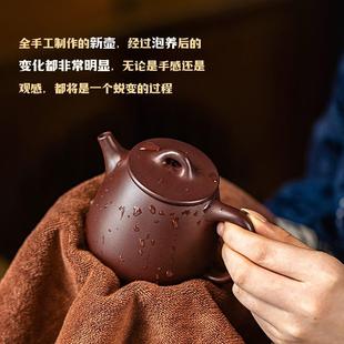 宜兴紫砂壶名家纯手工功夫茶壶茶具家用套装 古悦堂 底槽清高石瓢