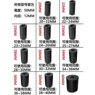 万向轮胶内轮子脚轮带刹车滑轮橡套2寸转向圆管精益管22插杆静音