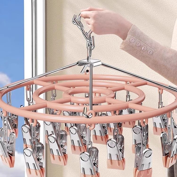 日本进口晾衣架多夹晒袜子神器内衣内裤多功能阳台晾晒专用晾衣夹,收纳整理,多夹子晾衣架,淘宝优惠券,粉丝福利购,淘宝优惠卷