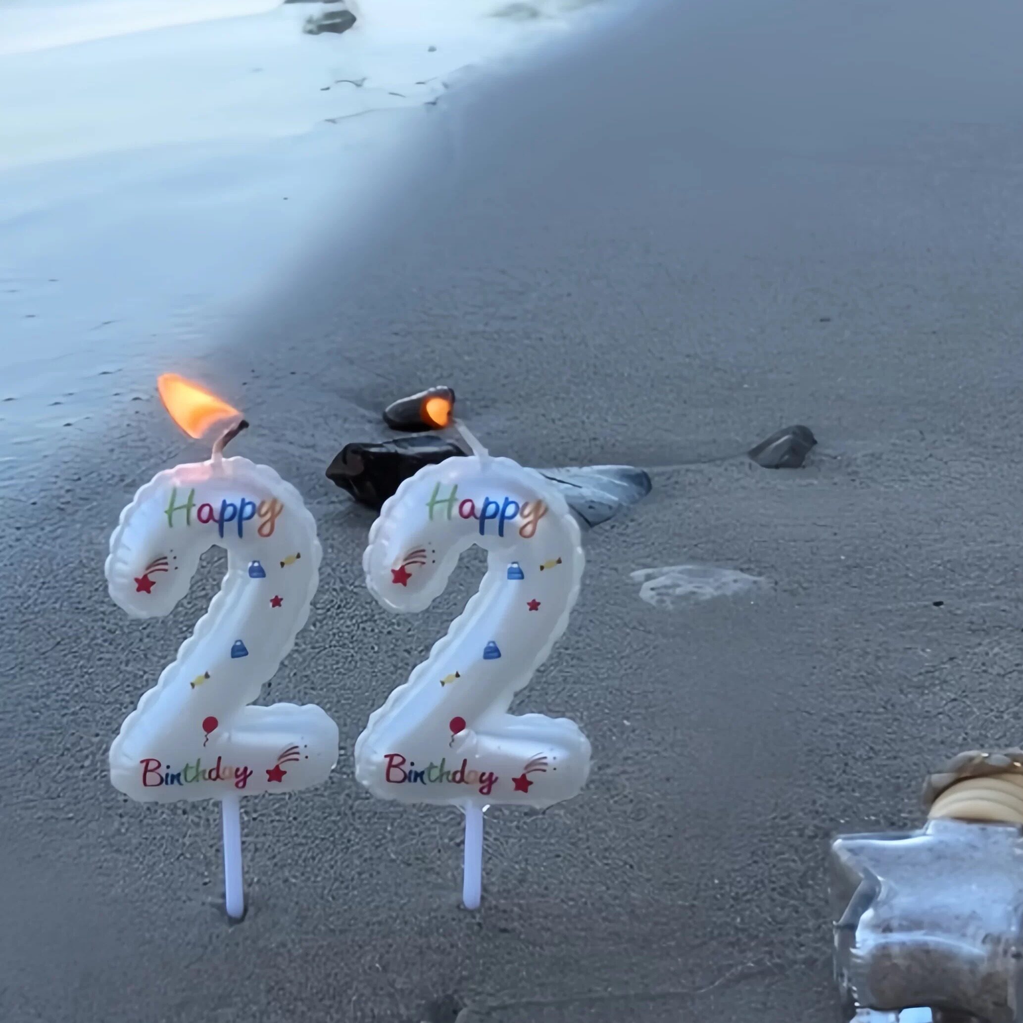 整个海滩都是我的！生日蜡烛数字创意新颖生日蜡烛韩系ins风小众
