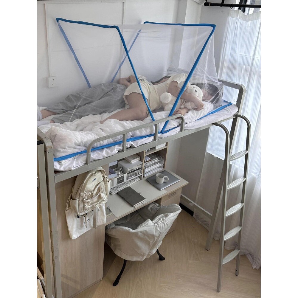 蚊帐学生宿舍折叠便捷式防蚊帐家用防蚊虫叮咬罩成人儿童单人宿舍