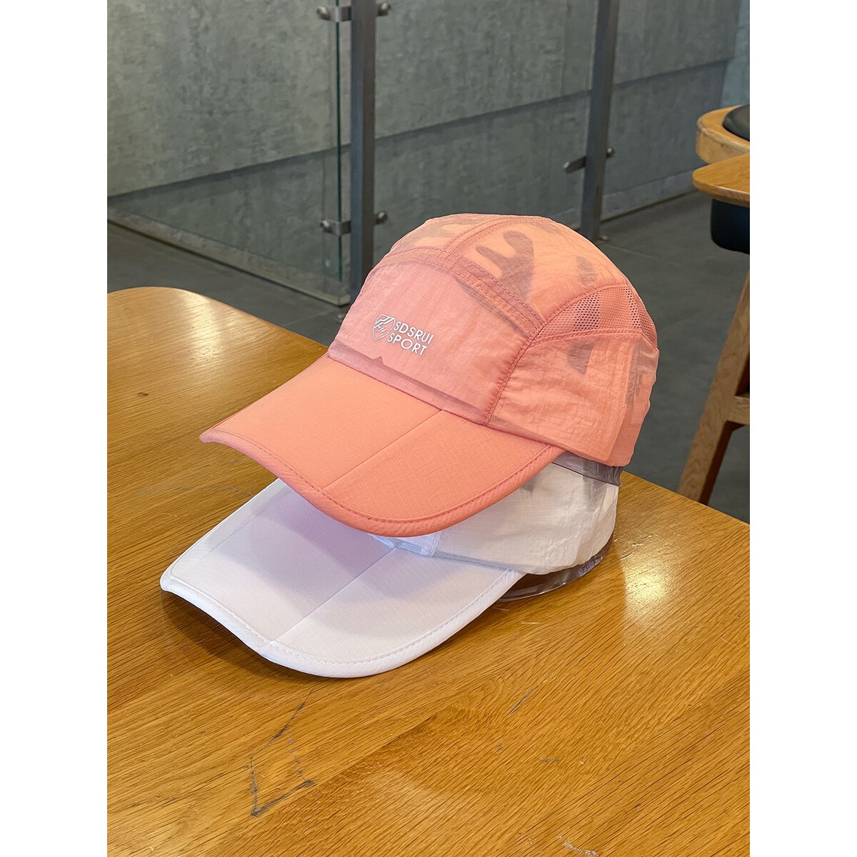 情侣款可折叠长帽檐棒球帽男款透气速干鸭舌帽女春游班帽方便携带