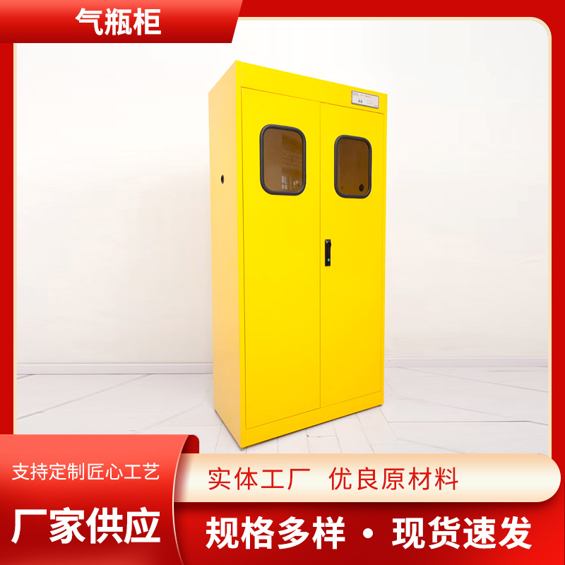 气瓶柜厂家 乙炔氮气氢气体钢瓶储存柜 定制单双门乙炔煤气柜