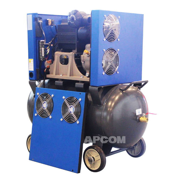 一体式螺杆机永磁变频气泵空气压缩机7.5kw高压喷漆螺旋式空压机