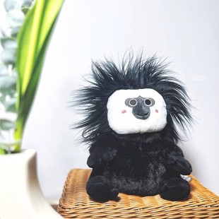 南京红山动物园文创大头发量潦草炸毛长发杜杜长毛杜杜毛绒玩具偶