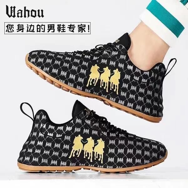明星同款2026新款路易斯悍马男鞋奢侈品牌十大鞋子有马图案鞋子