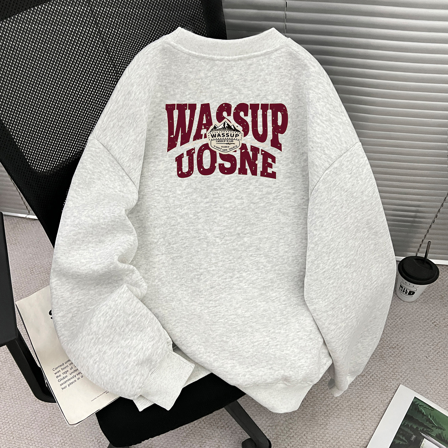 【官方正品】WASSUP重磅圆领卫衣