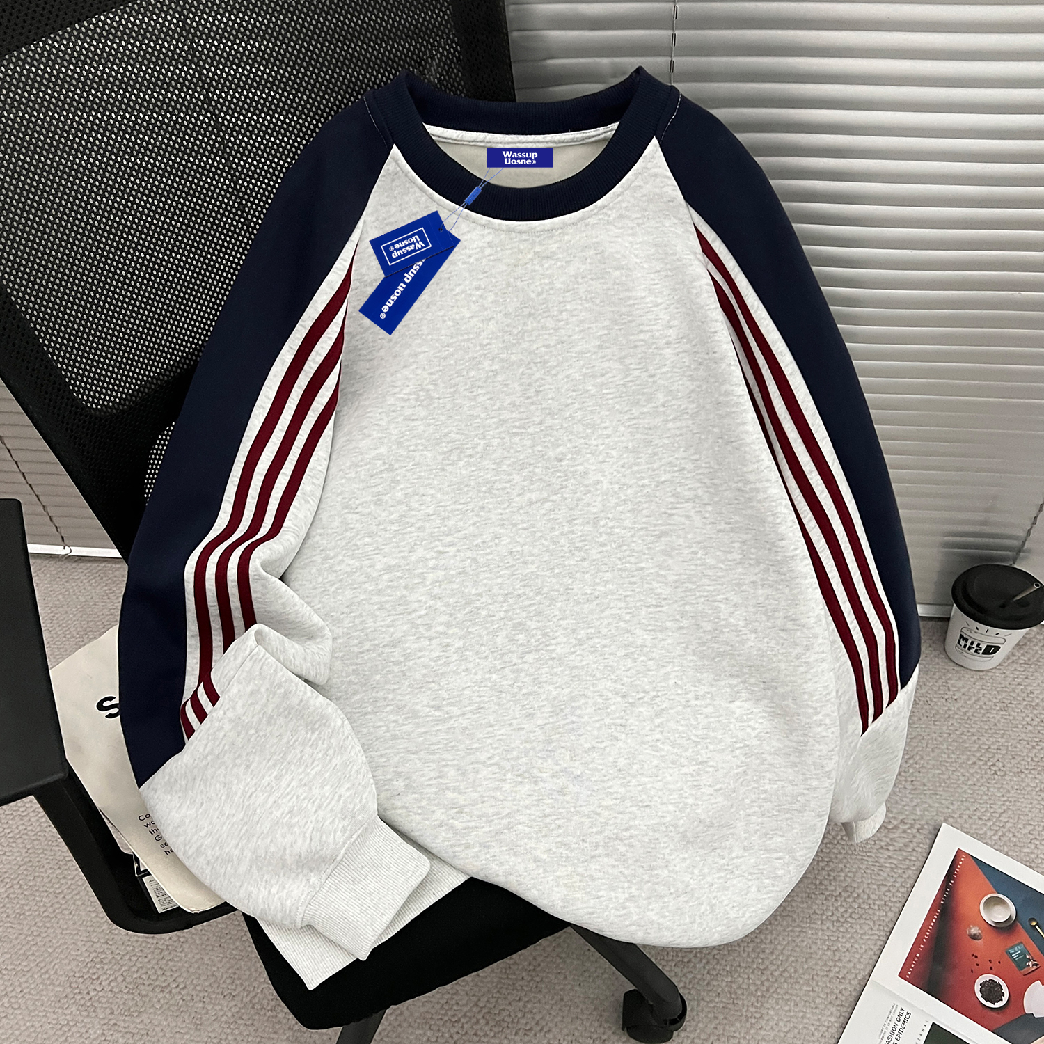 【官方正品】WASSUP重磅圆领卫衣