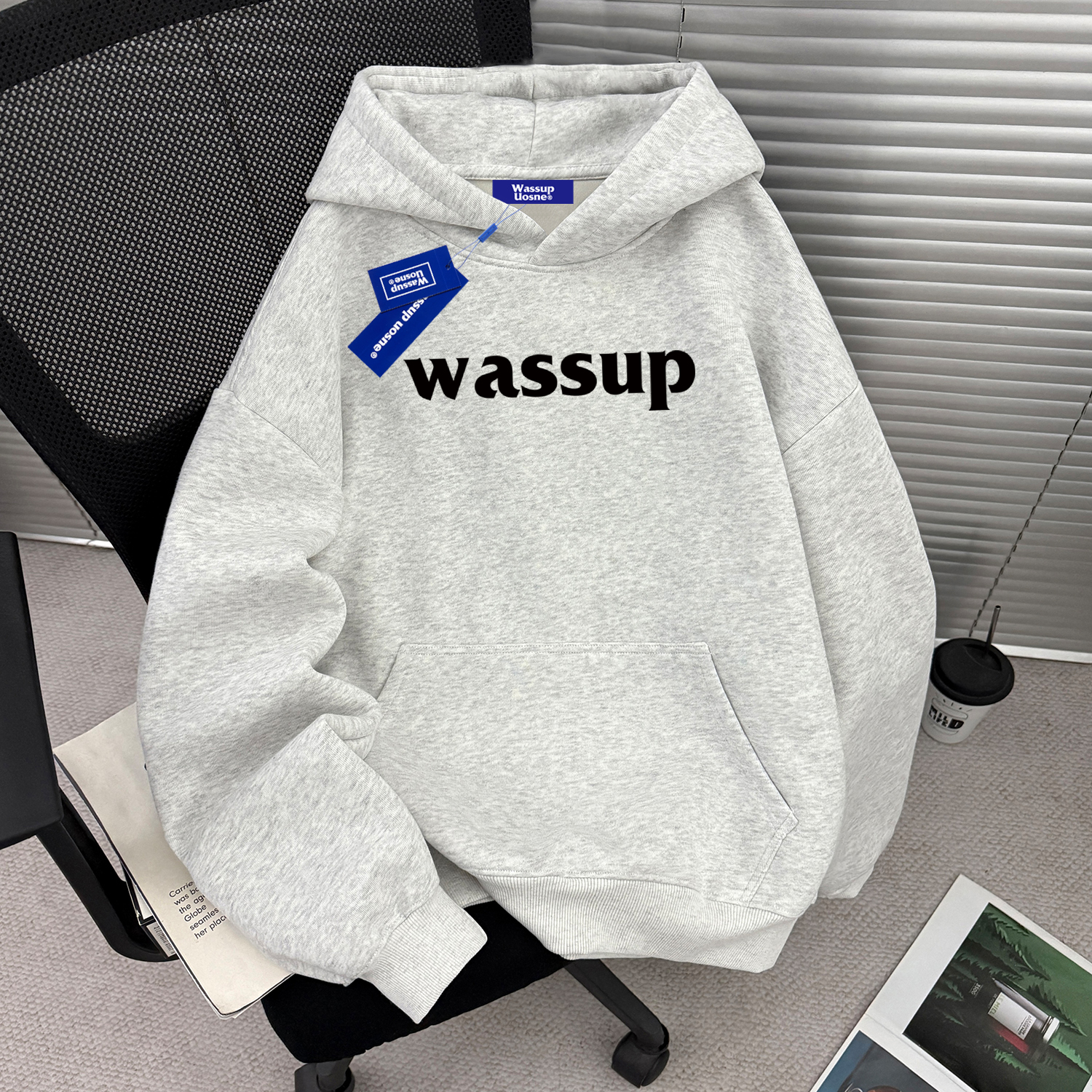 【官方正品】WASSUP重磅连帽卫衣