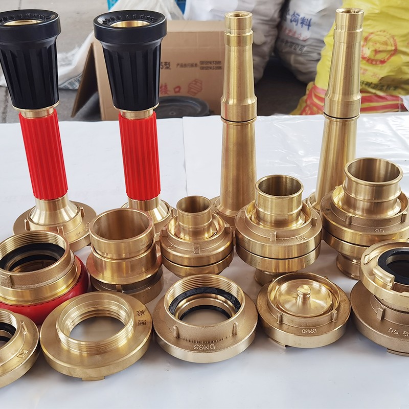 KD50/65铜接扣2.5寸消防水带接头闷盖船用全铜接口管牙喷雾水枪栓