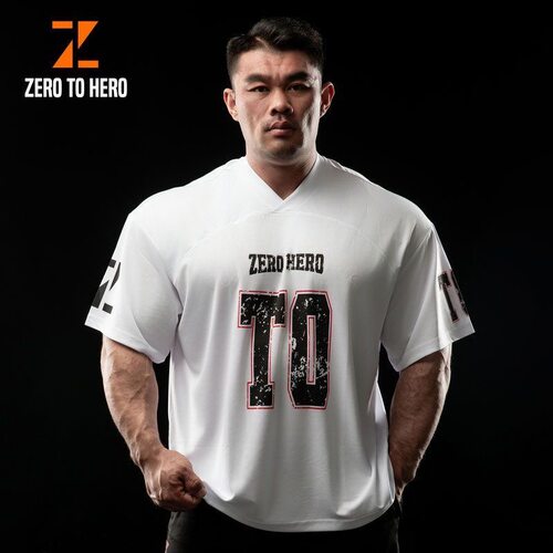 健身短袖T0系列橄榄球服T恤男夏季运动训练宽松透气橄榄球服大码