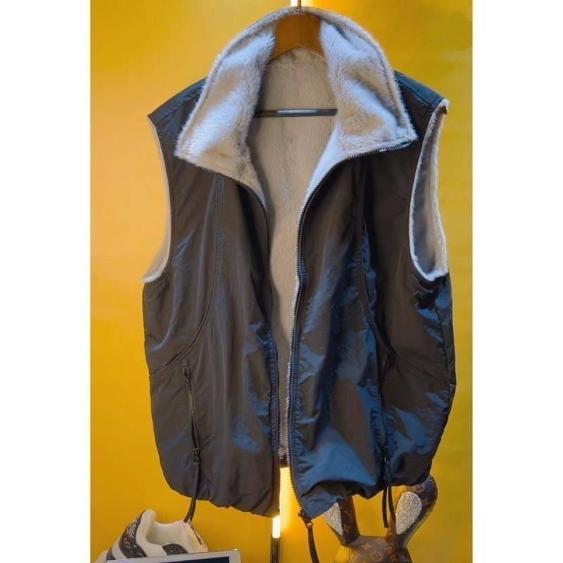 2025秋冬新品时尚休闲保暖立领马甲男士潮牌宽松拉链加绒背心外套,男装,常规马甲,淘宝优惠券,粉丝福利购,淘宝优惠卷