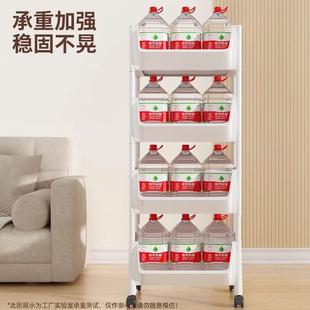小推车书柜置物架落地多层家用书架收纳可移动零食滑轮