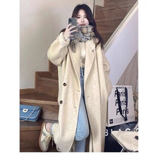 高個子加長版 毛呢外套170 加厚韓版 呢子大衣到腳踝秋冬女175超長款