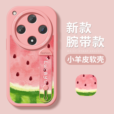 适用oppo手机壳带支架夏日西瓜