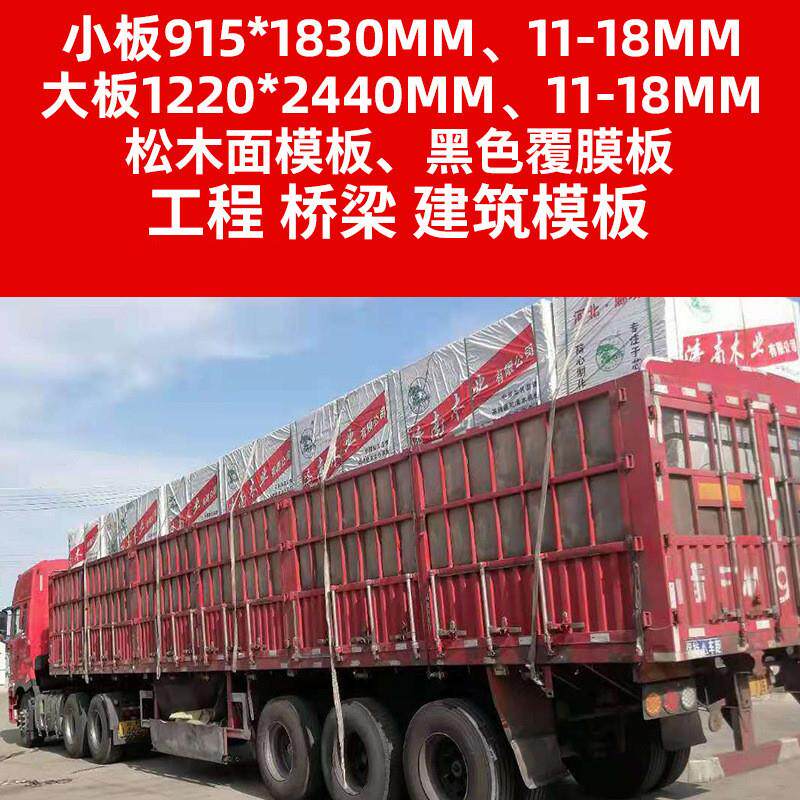 2024新款工程桥梁木模板清水模板多层覆膜板材胶合板整芯建筑