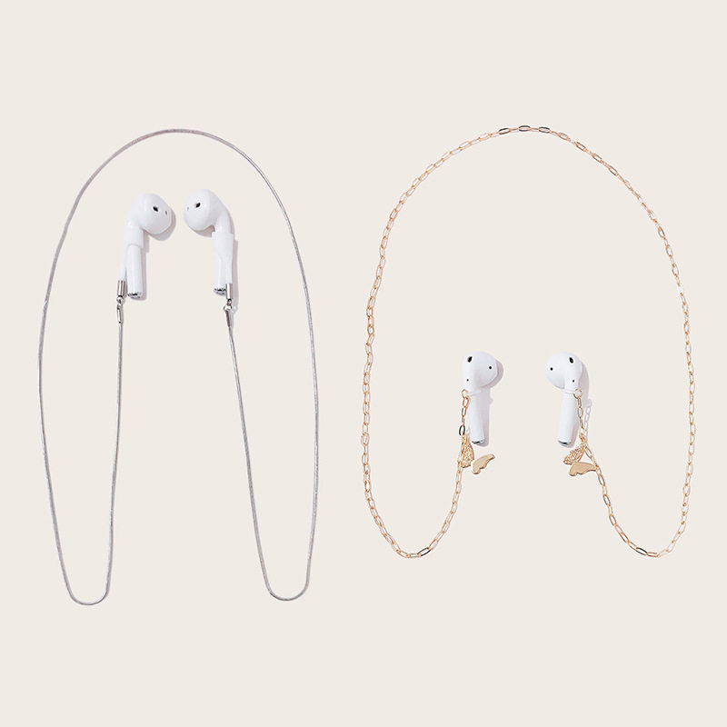 无线耳机防丢绳项链 合金防丢链条蓝牙耳机防丢绳适用手机airpods