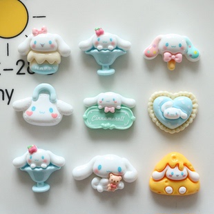 亮面玉桂狗布丁狗3D立体防水贴纸大肚杯洞洞鞋 diy配件diy饰品配件