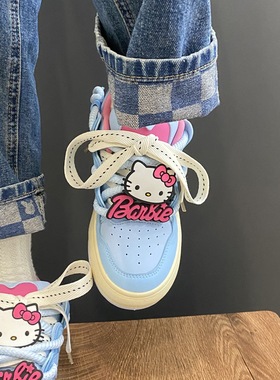 KT猫咪芭比字母POKO字母硅胶贴片板鞋鞋带扣鞋花可爱装饰配件