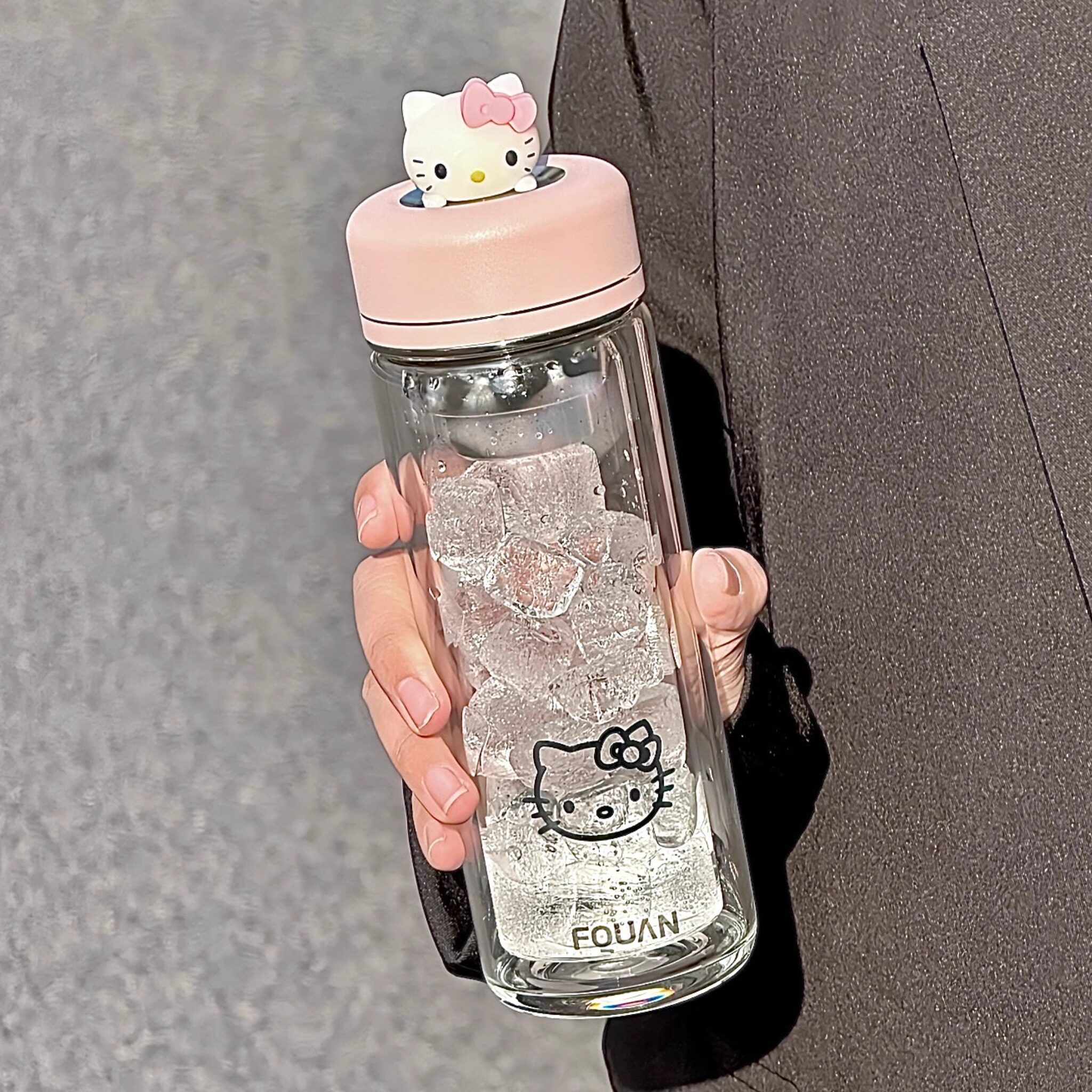 玻璃杯带茶隔泡茶水杯随手杯高颜值少女咖啡杯便携车载杯