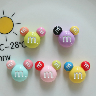 卡通巧克力M豆3D立体水杯贴纸