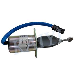 6CT熄火开关电磁阀断油阀3935649 挖机配件现代R300 305 12V