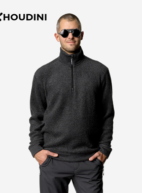 HOUDINI胡丁尼 Alto Half Zip 阿尔托男户外套头美利奴羊毛抓绒衣
