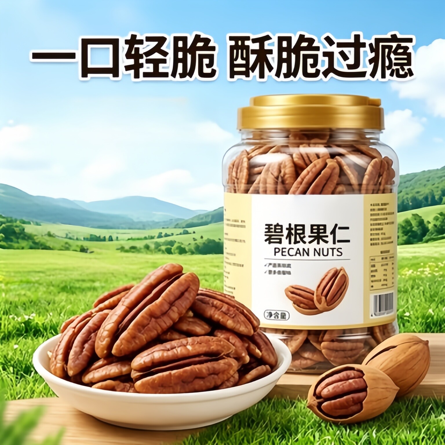 央妈推荐碧根果原味无添加2026新货坚果孕妇长寿果正品官方旗舰店