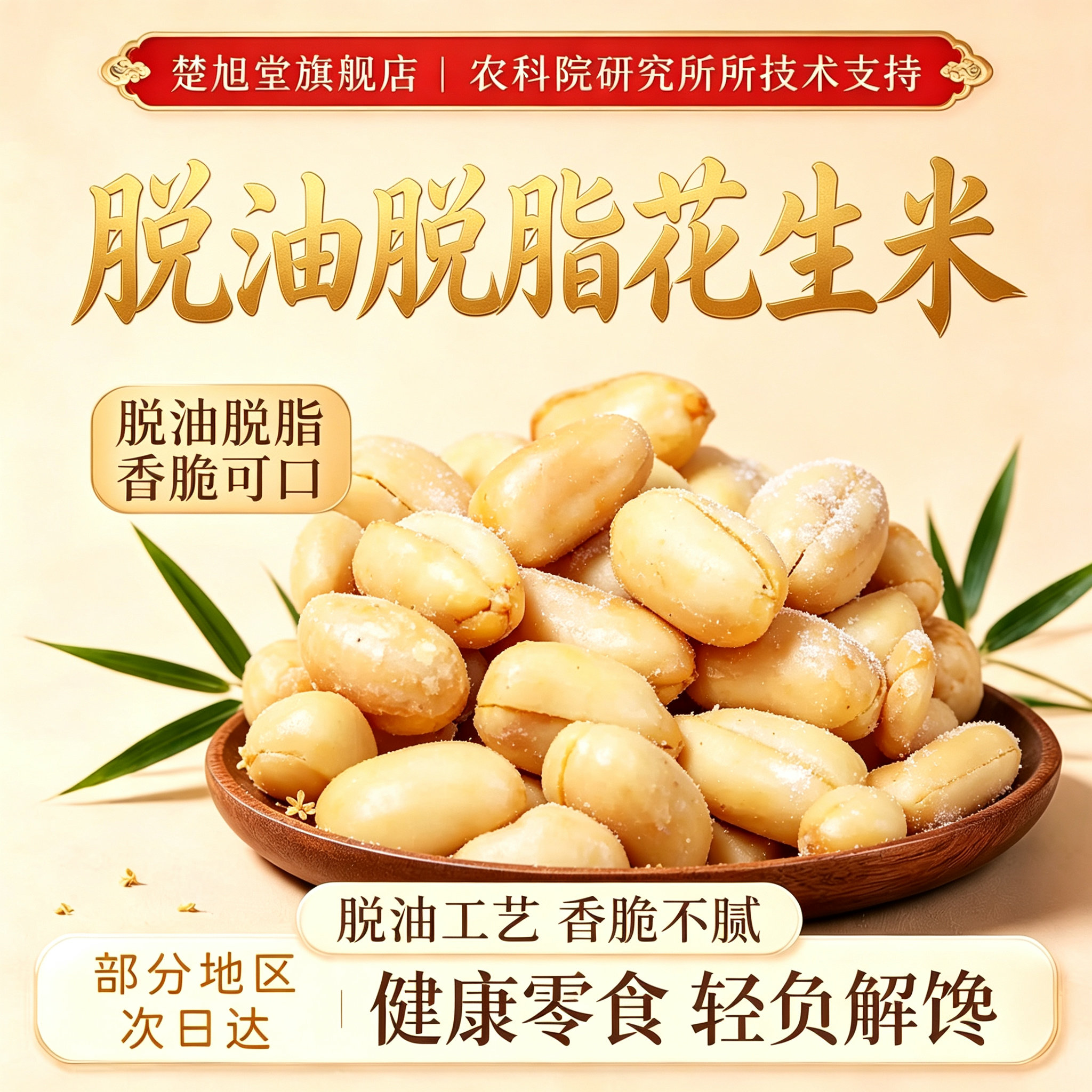 脱油脱脂花生米五香官方旗舰店