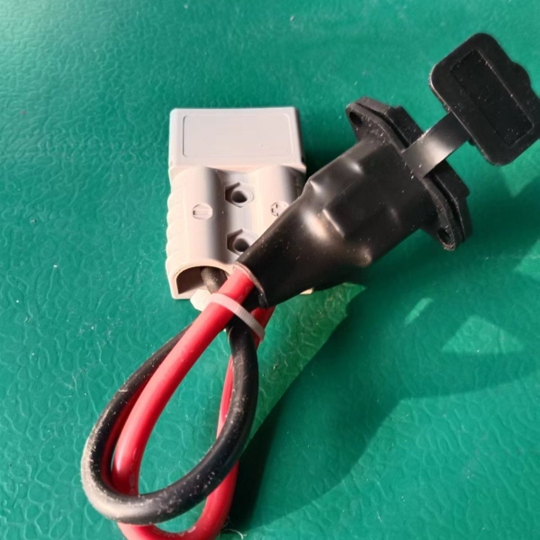 120A安德森转10平方三竖品字弯头放电充电口插座接头外卖电池专用