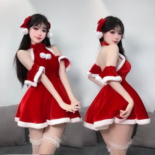 兔女郎套装性感圣诞连衣裙