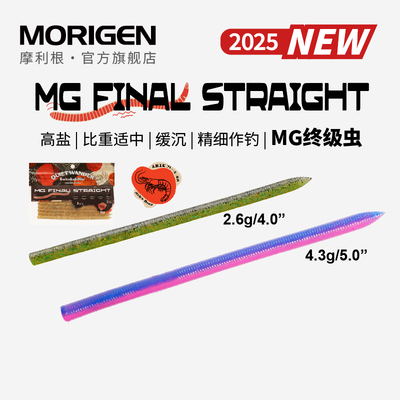 MORIGEN X QUIET WANDER摩利根终级虫竞技鲈钓黑坑路亚软饵面条虫
