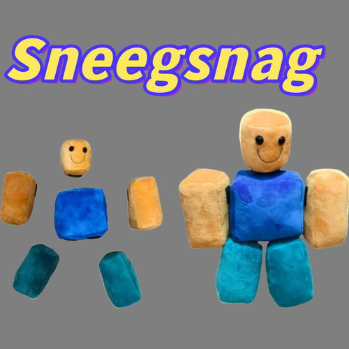 可拆卸noob拼装毛绒玩偶roblox游戏周边益智毛绒礼物儿童生日礼物