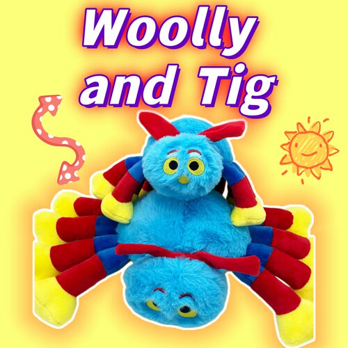 可爱蜘蛛Woolly and Tig武迪蒂格蜘蛛动物毛绒玩具公仔礼物新品