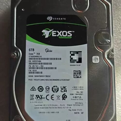 【】可-ST6000NM021A 6TB Exos 7E8