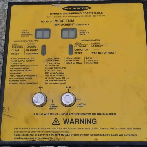 【议价】邦纳MSCC-2T3M安全栅控制器，，还可以，功能议价
